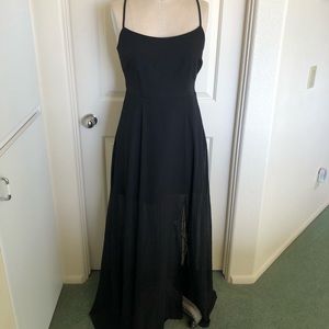 Black floor length dress